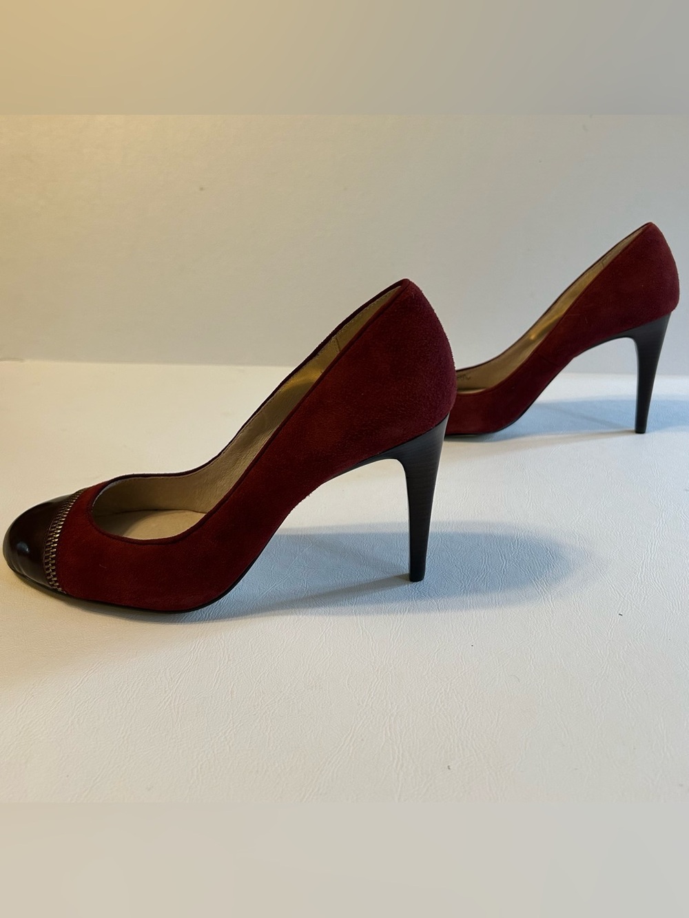 Michael Kors Burgundy Zip Heels - Picture 5 of 6